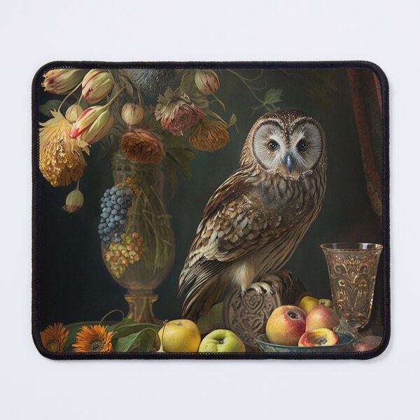 Item preview, Whimsical Feast: Owl, Flowers, and Fruit designed and sold by SweetbriarTales.