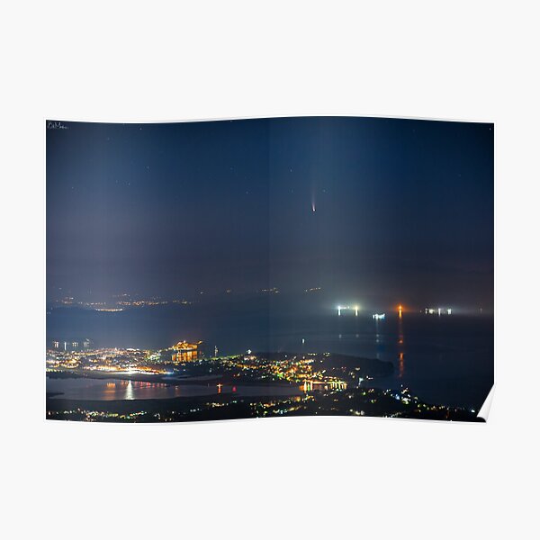 Neowise comet above the City Poster