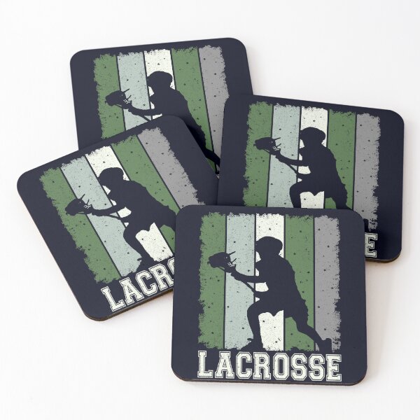 Item preview, Vintage Lacrosse Player with Stick and Helmet - Team Sports designed and sold by madtoyman.