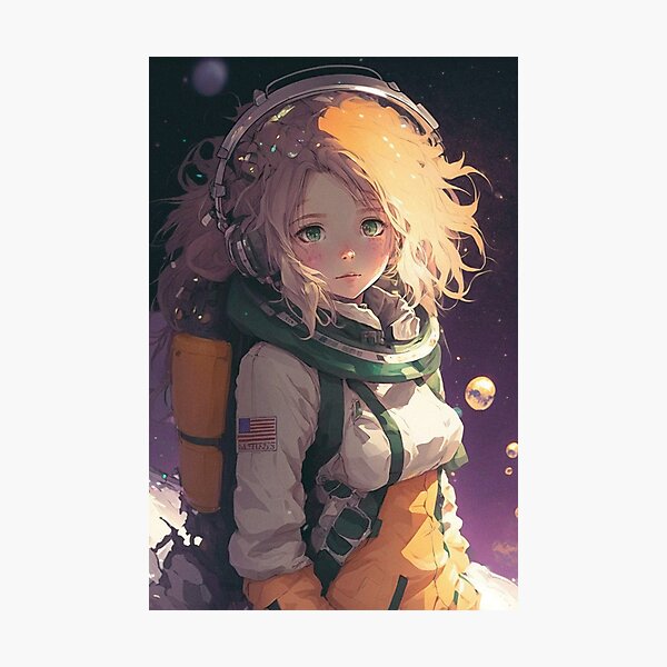 Wallpaper ID: 130144 / astronaut, schoolgirl, space, heart, original  characters, anime, artwork Wallpaper