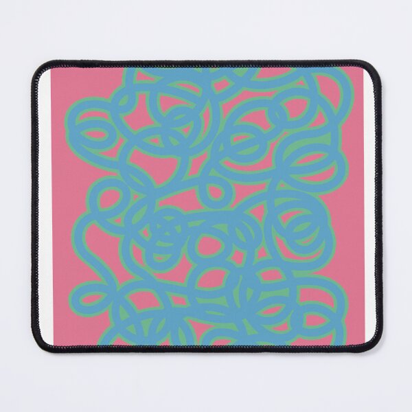 Item preview, Blue tangle abstract print  designed and sold by Becstrates.