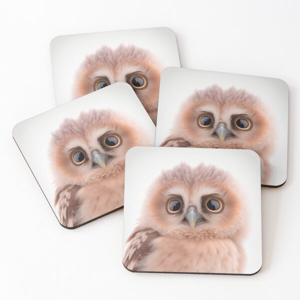 Item preview, Cute Baby Owl Bird | Nursery Babyroom Animal Portrait | Forest Birds designed and sold by ANIMALAND DESIGN.