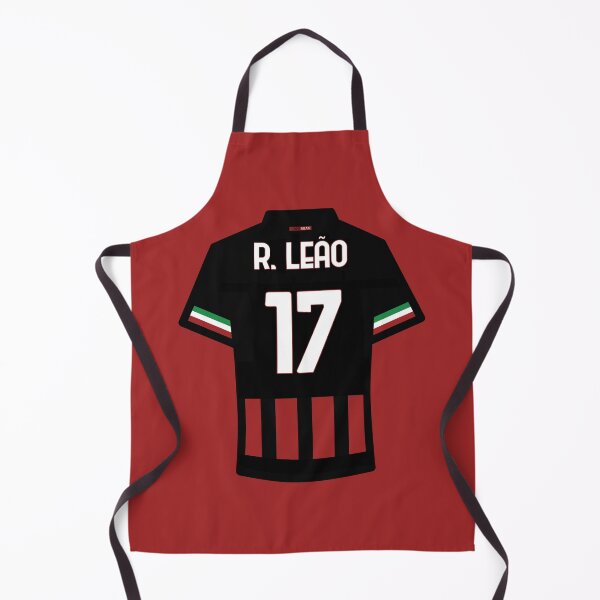 Artikelvorschau, Leao #17 ACM Rot-Schwarzes Fußballtrikot entworfen und verkauft von Millustgfx.