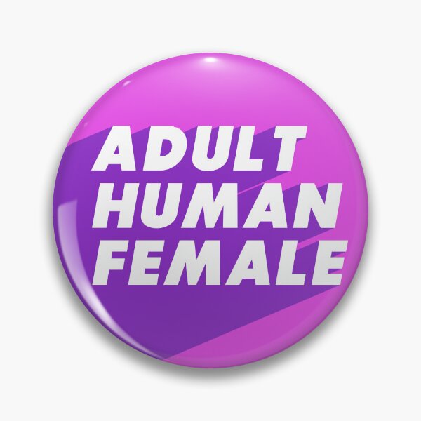 Item preview, Adult Human Female Round Design Pink Purple Alternate Version  / RadFem - Woman Definition designed and sold by WomaNation.