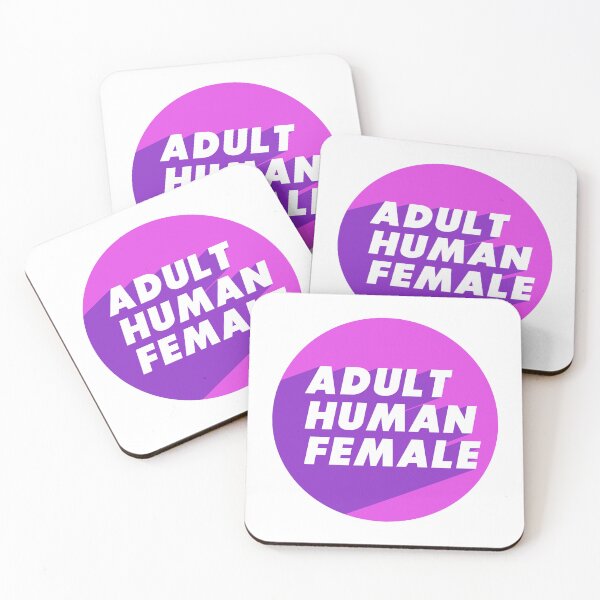 Item preview, Adult Human Female Round Design Pink Purple Alternate Version  / RadFem - Woman Definition designed and sold by WomaNation.