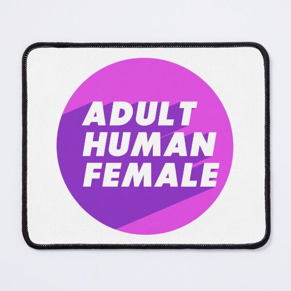 Item preview, Adult Human Female Round Design Pink Purple Alternate Version  / RadFem - Woman Definition designed and sold by WomaNation.