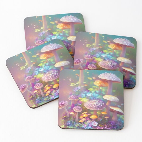 Item preview, Pastel mushrooms in spring designed and sold by Girly-Universe.