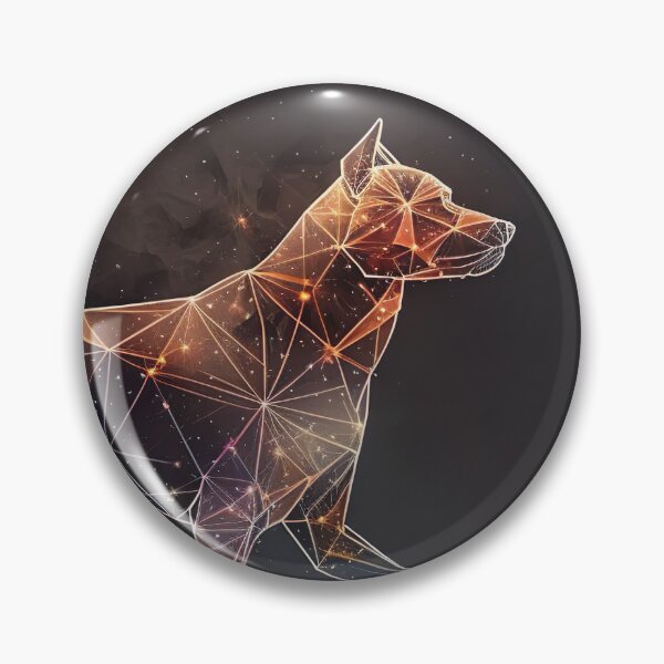 Item preview, Geometric Dog Constellation (Orange) designed and sold by mhart64.