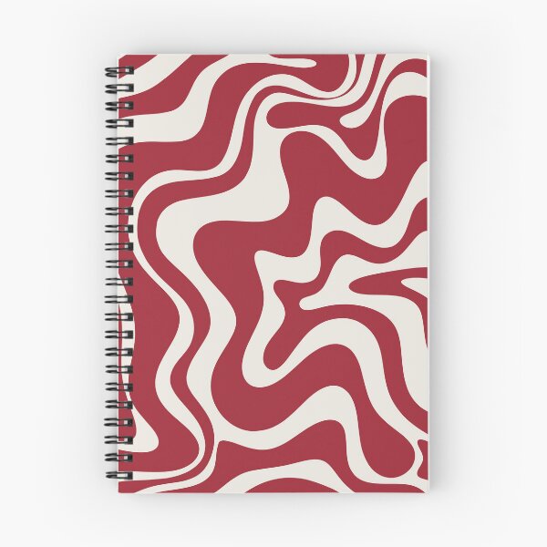 Item preview, Retro Liquid Swirl Abstract Pattern Red Maroon designed and sold by kierkegaard.