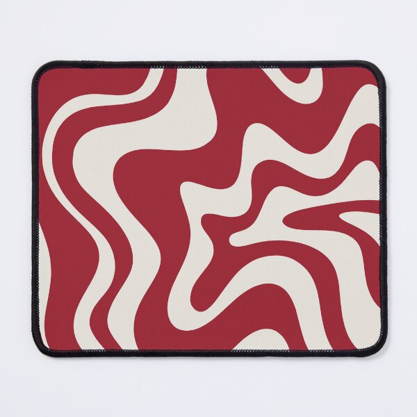 Item preview, Retro Liquid Swirl Abstract Pattern Red Maroon designed and sold by kierkegaard.