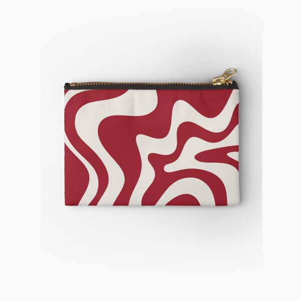 Item preview, Retro Liquid Swirl Abstract Pattern Red Maroon designed and sold by kierkegaard.
