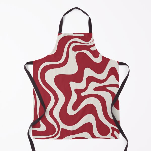 Item preview, Retro Liquid Swirl Abstract Pattern Red Maroon designed and sold by kierkegaard.