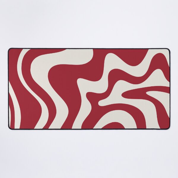 Item preview, Retro Liquid Swirl Abstract Pattern Red Maroon designed and sold by kierkegaard.