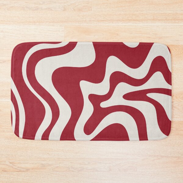Item preview, Retro Liquid Swirl Abstract Pattern Red Maroon designed and sold by kierkegaard.