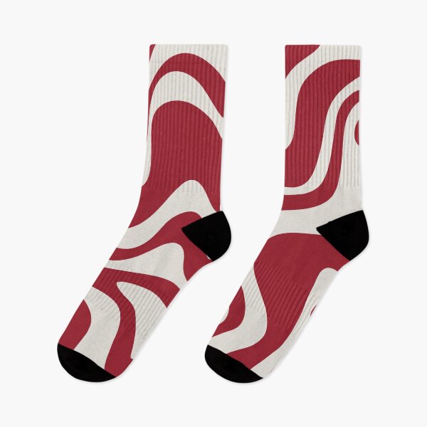 Item preview, Retro Liquid Swirl Abstract Pattern Red Maroon designed and sold by kierkegaard.