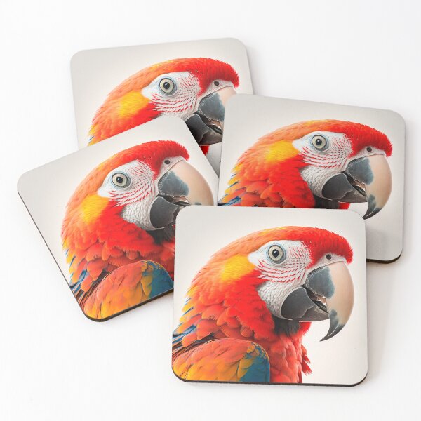 Item preview, Cute Baby Scarlet Macaw Bird | Nursery Babyroom Animal Portrait | Tropical Rainforest Birds designed and sold by ANIMALAND DESIGN.