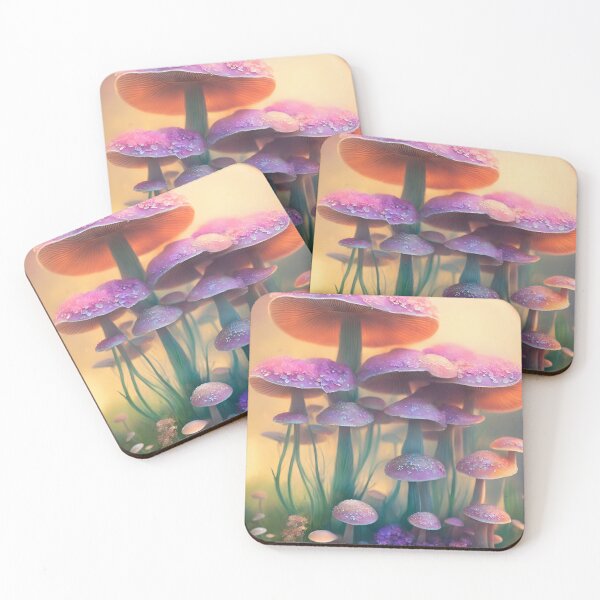 Item preview, Pastel mushrooms in spring designed and sold by Girly-Universe.