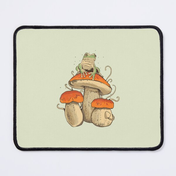 Item preview, cute mushroom frog designed and sold by artbysarana.