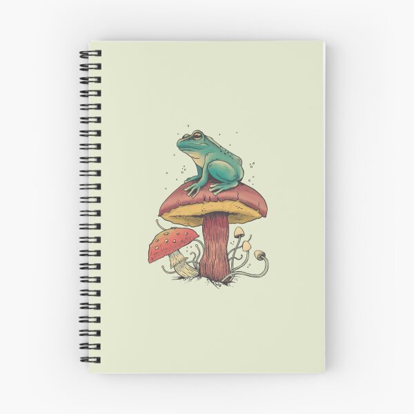 Item preview, cute mushroom frog designed and sold by artbysarana.