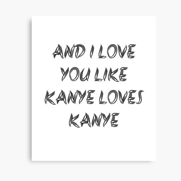 Kanye West Gold Digger Music Lyrics Print Canvas Poster Wall Art