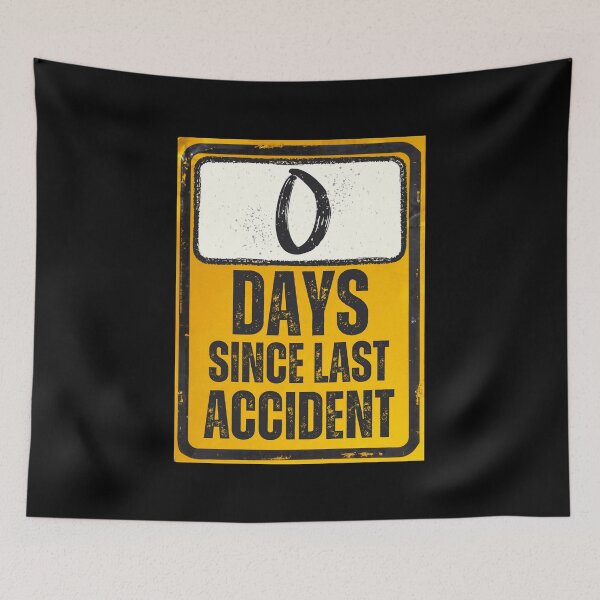 Item preview, Zero Days Since Last Accident Sign designed and sold by Caregiverology.