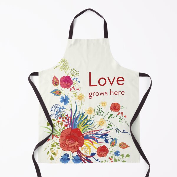 Item preview, Love Grows Here Quote. Detailed Vector Floral Slavic Art. designed and sold by LotusBlanc.