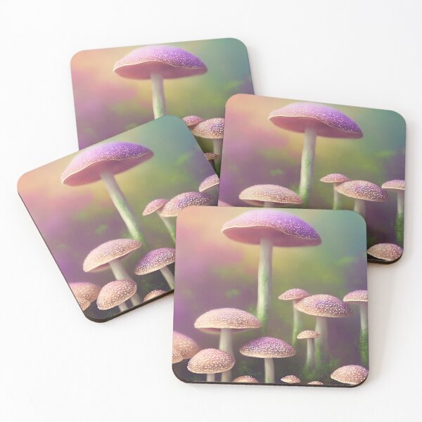 Item preview, Pastel mushrooms in spring designed and sold by Girly-Universe.