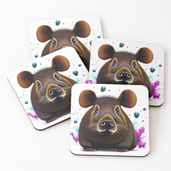 Item preview, Cute Capybaras - colorful designed and sold by AnimPet.