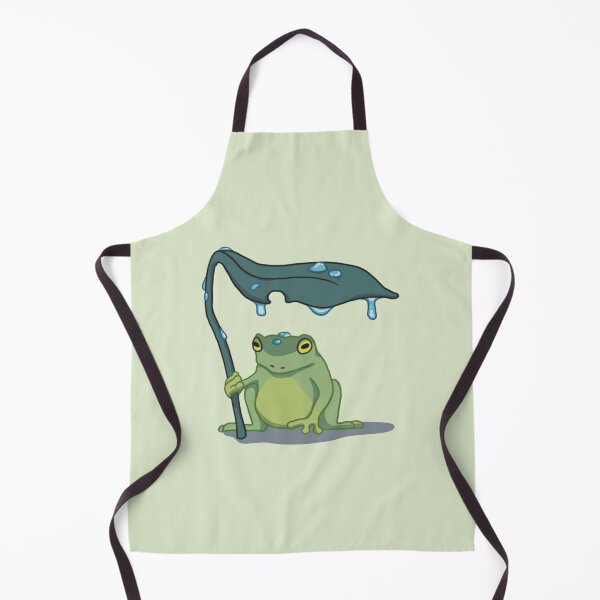 Item preview, cute frog under a leaf designed and sold by artbysarana.