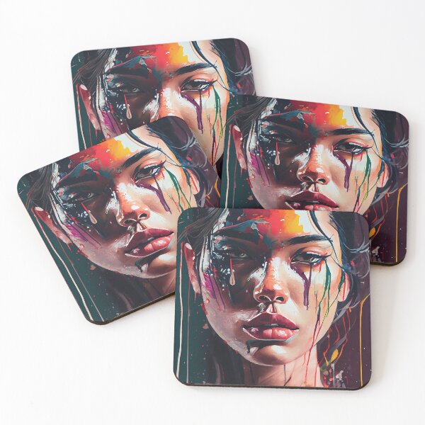 Item preview, Sultry Woman - Modern Oil Painting designed and sold by ShadowAndSlate.