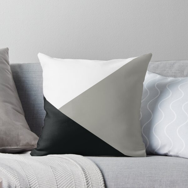 Item preview, tricolored geometric shapes of black, white and grey designed and sold by IftinDesigns.