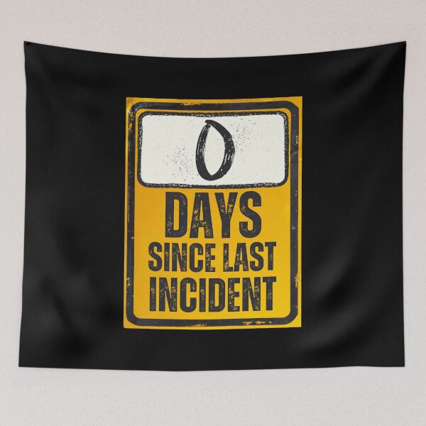 Item preview, Zero Days Since Last Incident Sign designed and sold by Caregiverology.