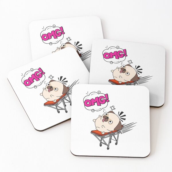 Item preview, Funny Pug is on a runaway stretcher designed and sold by Pet Station.