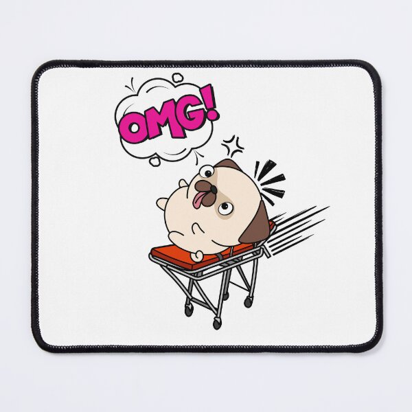 Item preview, Funny Pug is on a runaway stretcher designed and sold by Pet Station.