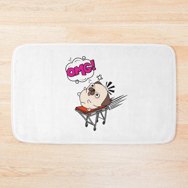 Item preview, Funny Pug is on a runaway stretcher designed and sold by Pet Station.