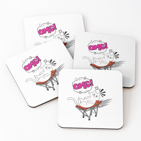 Item preview, Funny White Cat is on a runaway stretcher designed and sold by Pet Station.