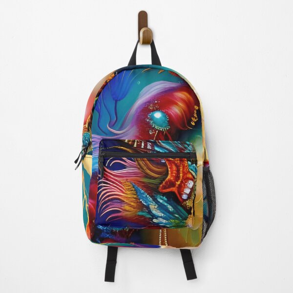Item preview, The Colorful Mermaid AI Art Portrait designed and sold by stine1.