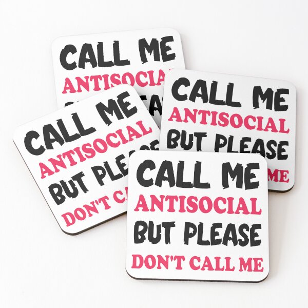 Item preview, Call Me Antisocial But Please Don't Call Me designed and sold by MagicalArtNew ⭐⭐⭐⭐⭐.