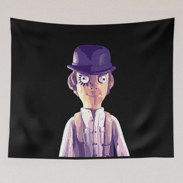 Item preview, Alex DeLarge Portrait - cartoon puppet violet designed and sold by PeterADesign.