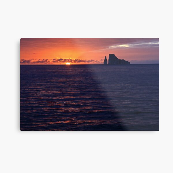 Kicker Rock at Sunset Metal Print