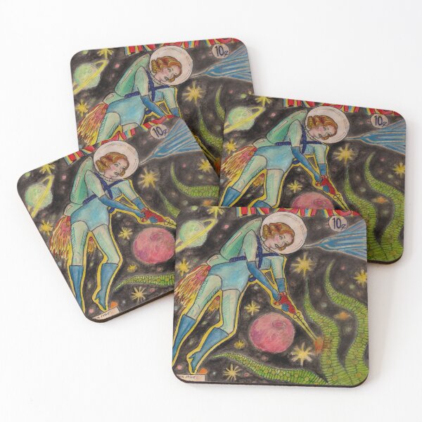 Item preview, Vintage Science Fiction art 1950s Adventures in Space designed and sold by FaerieLightsArt.