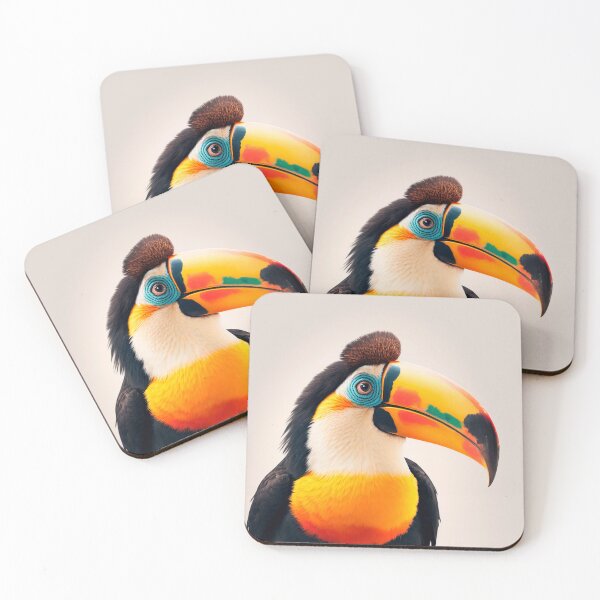 Item preview, Cute Baby Tucan Bird | Nursery Babyroom Animal Portrait | Tropical Rainforest Birds designed and sold by ANIMALAND DESIGN.