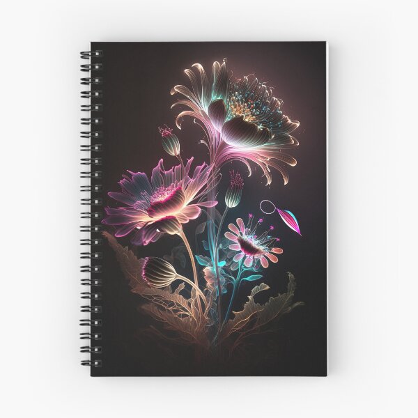 Item preview, flowers with Luminous Lights black background, led backlight artphotos 18 designed and sold by jetaiart.