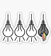 Three Lights Are Lit Sticker