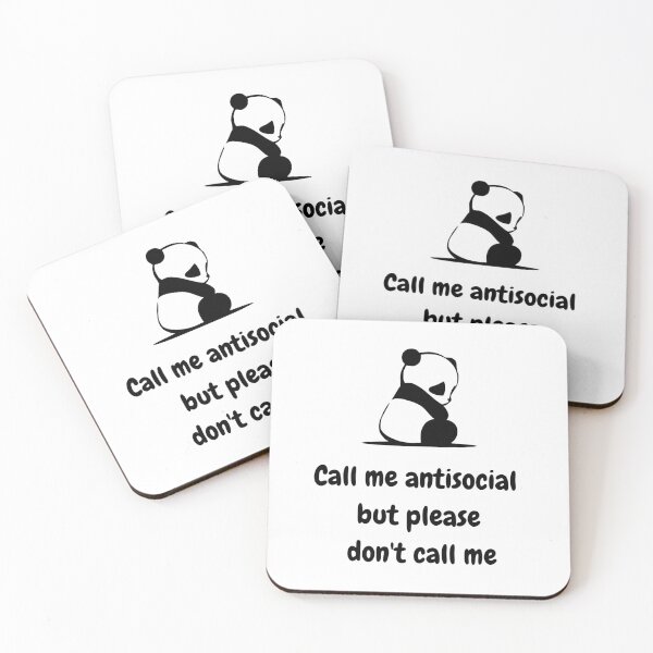 Item preview, Call Me Antisocial But Please Don´t Call Me. Cute Panda  designed and sold by Rebel-Design.