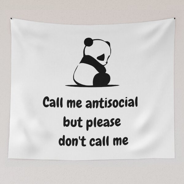 Item preview, Call Me Antisocial But Please Don´t Call Me. Cute Panda  designed and sold by Rebel-Design.