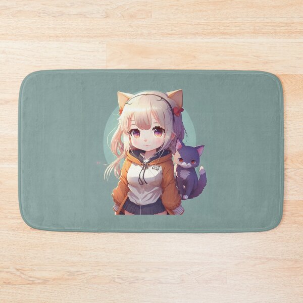 Artikelvorschau, Neko-Mädchen mit Katze entworfen und verkauft von Asuka-Chan.