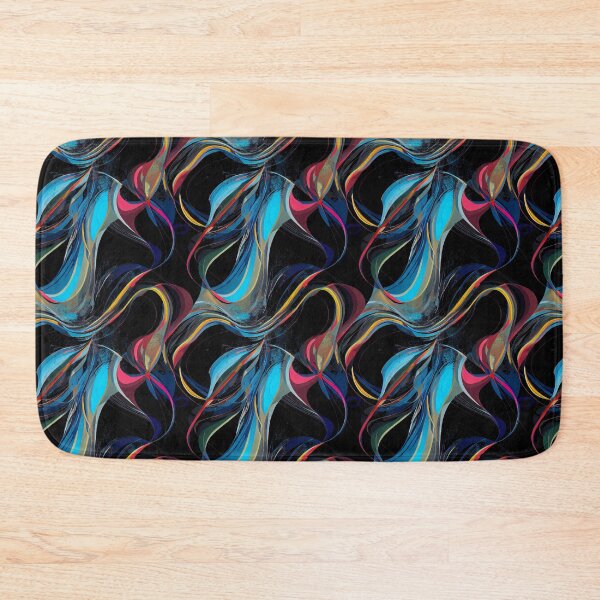 Item preview, Abstract Digital Waves in Yellow, Pink and Blue designed and sold by Fine Prints.