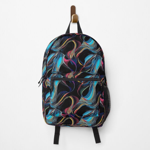 Item preview, Abstract Digital Waves in Yellow, Pink and Blue designed and sold by Fine Prints.