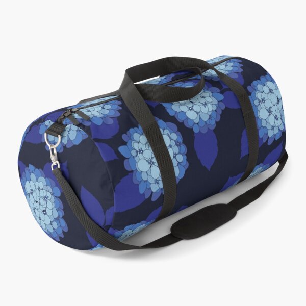 Item preview, Hamptons Navy Blue Hydrangea Flowers Pattern designed and sold by HotHibiscus.